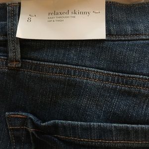 LOFT jeans relaxed skinny